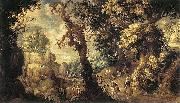 HONDECOETER, Gillis Claesz. d Baptism of the Moorish Chamberlain oil painting artist